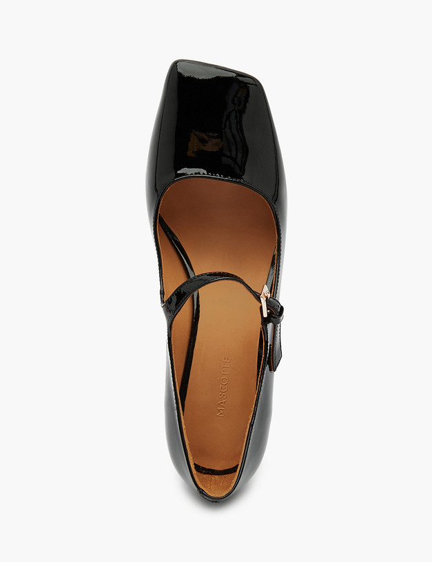 Черные лакированные женские туфли Мэри Джейн MASCOTTE 126-321711-0702 | ракурс 4