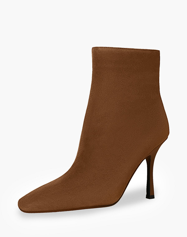 233-610221-0613 Полусапоги женские велюр/ворсин рыж, Mascotte