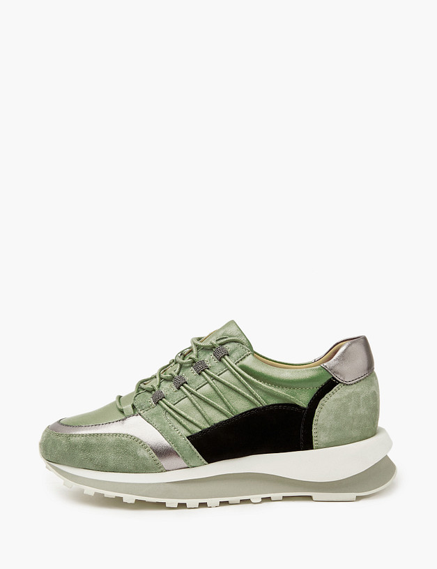 Зеленые женские кроссовки MASCOTTE 22-211216-3519M | ракурс 1