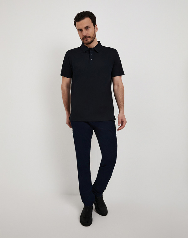 873-6101-2603 Джемпер-поло мужской темн-синий, Mascotte