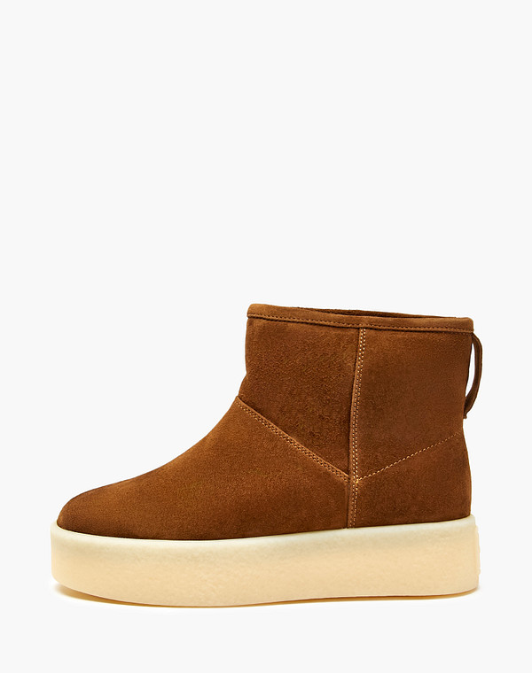 22-5280135-4691M Ботинки женские велюр/мех рыж, Mascotte