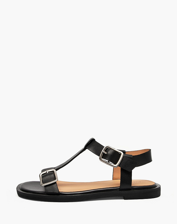 126-6102212-7100M Туфли летние женские нат.кожа/нат.кожа черн, Mascotte