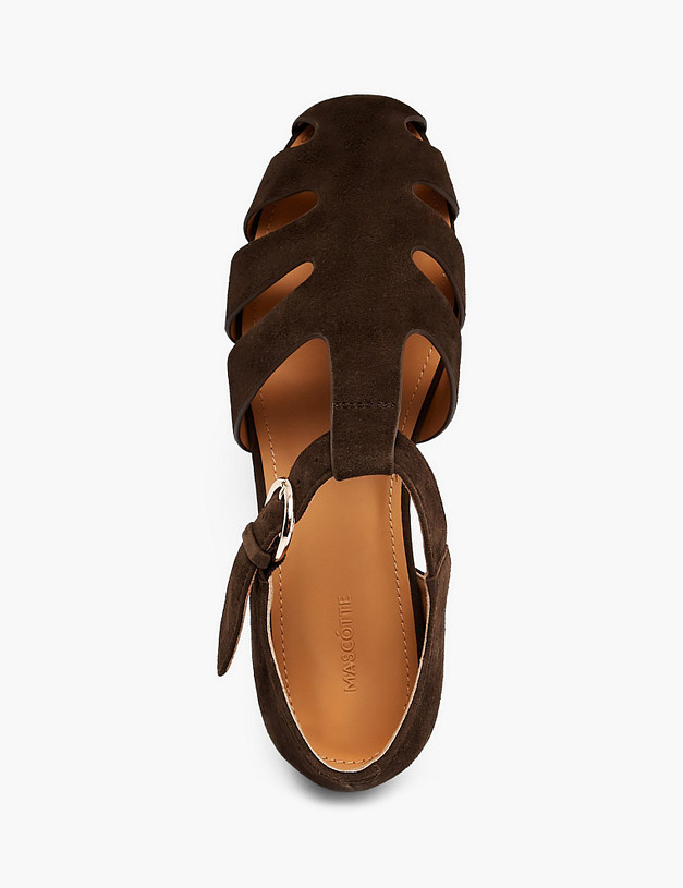 Коричневые женские сандалии MASCOTTE 234-611011-4680M | ракурс 4