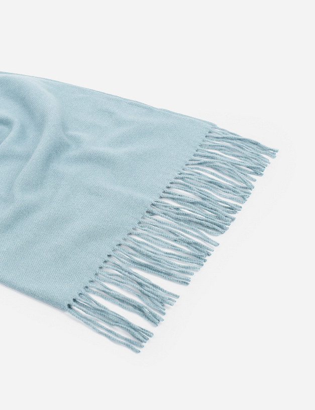 Голубой женский шарф MASCOTTE 766-1216-2404 | ракурс 3 Голубой женский шарф MASCOTTE 766-1216-2404 | ракурс 3