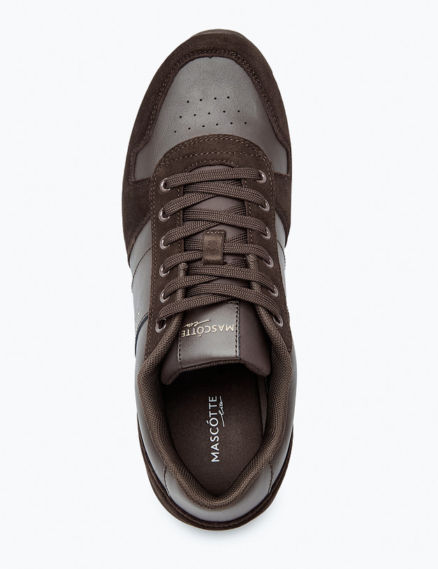 Коричневые мужские кроссовки MASCOTTE 189-320222-0609 | ракурс 4 Коричневые мужские кроссовки MASCOTTE 189-320222-0609 | ракурс 4