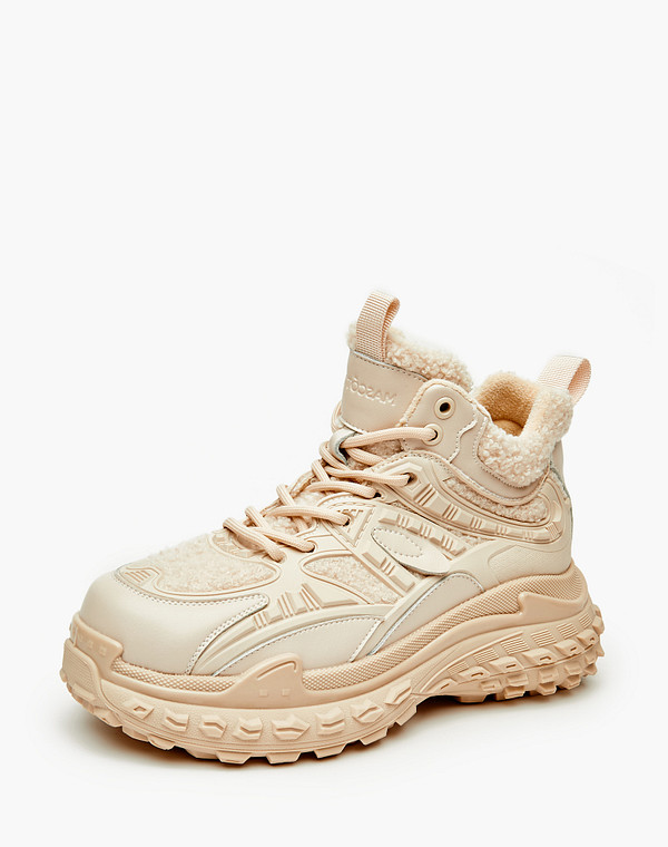 234-323621-0408 Ботинки для активного отдыха женские и.мех-ТПУ/ворсин беж, Mascotte