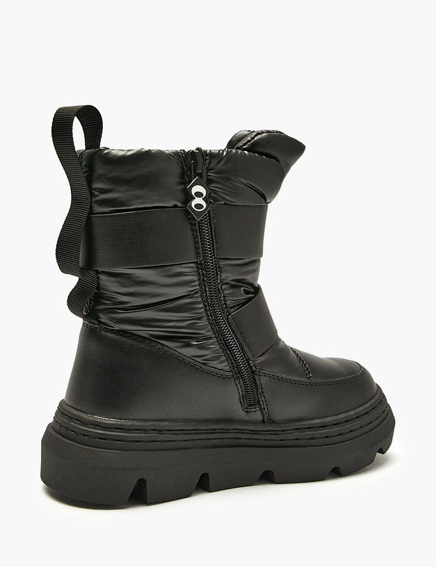 Черные зимние ботинки для девочек MASCOTTE 98-524751-0202 | ракурс 4