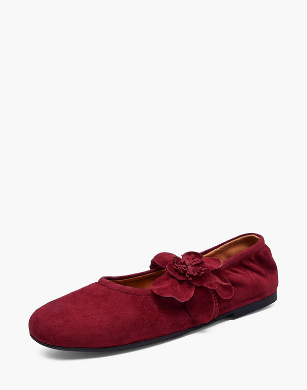 233-6103113-4685M Туфли женские велюр/нат.кожа бордо, Mascotte