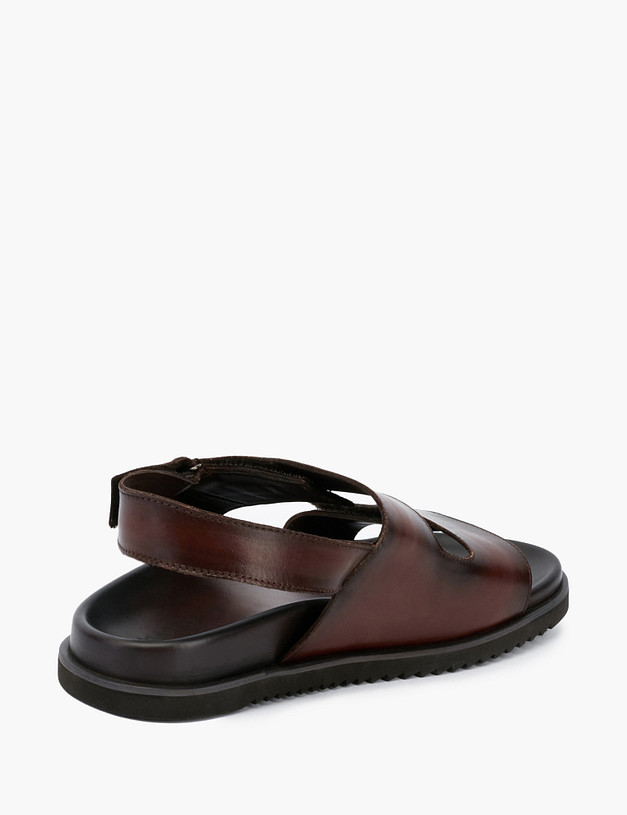 Мужские сандалии цвета горького шоколада MASCOTTE 128-214265-0109 | ракурс 3