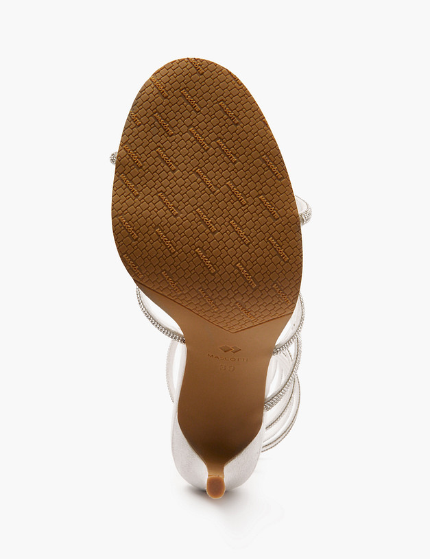 Серебристые женские босоножки MASCOTTE 25-512892-0216 | ракурс 6