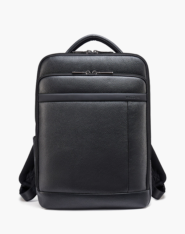 604-3233-1002 Рюкзак мужской нат.кожа-текстиль/текстиль черн, L, Mascotte