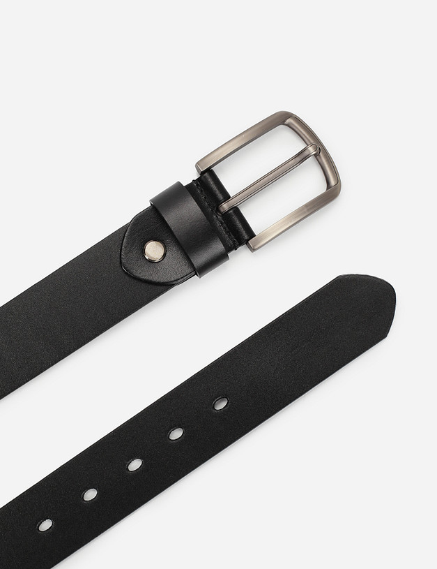 Черный мужской ремень MASCOTTE 703-1108-102 | ракурс 3