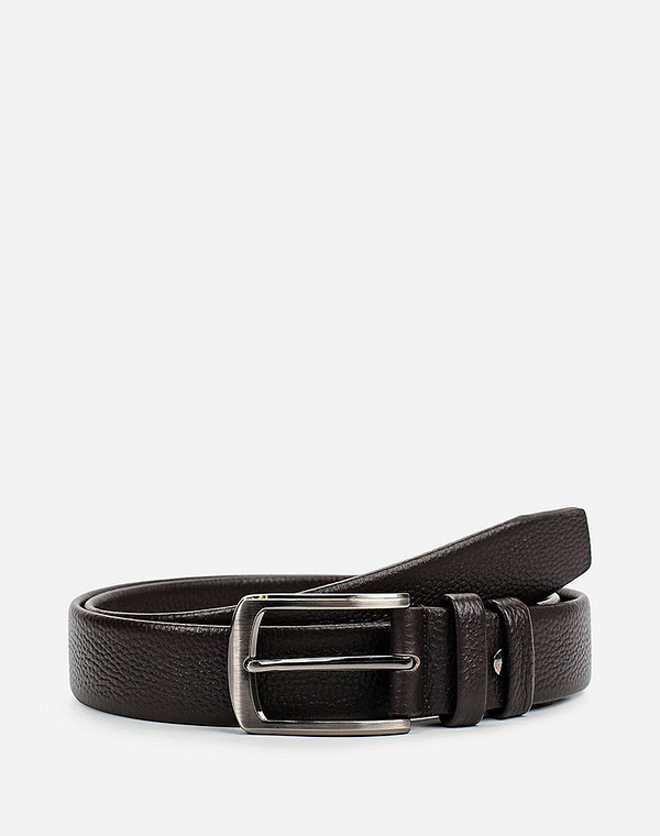 727-0131-109 Ремень муж. нат.кожа корич, Mascotte