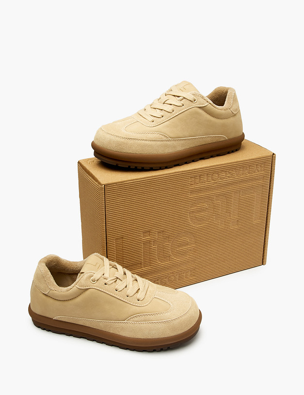 Бежевые женские кеды MASCOTTE 234-527321-0608 | ракурс 6