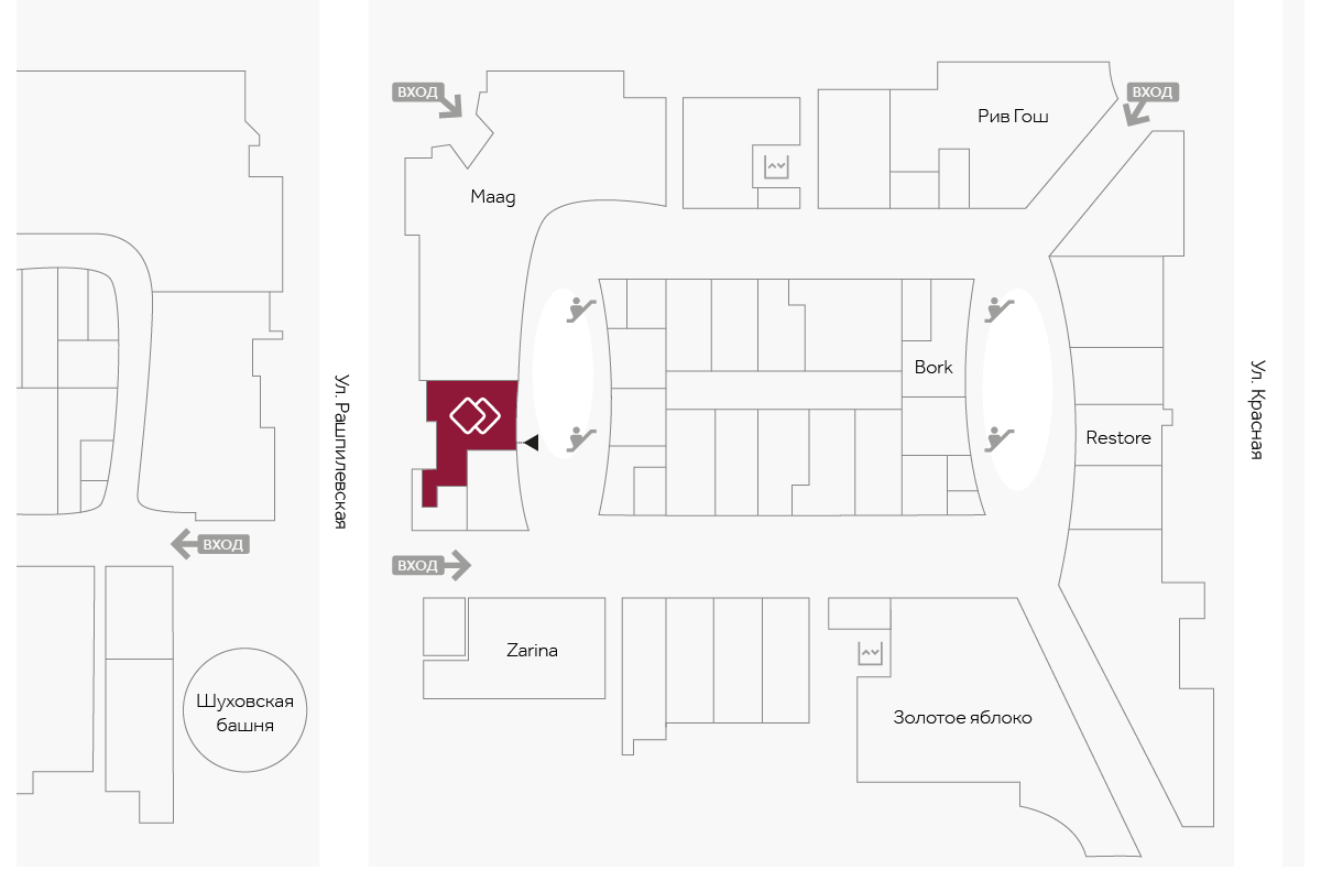 Салон Mascotte в ТРЦ Галерея