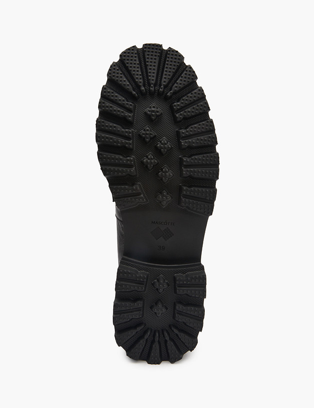 Черные женские лоферы на массивной подошве MASCOTTE 195-510511-3100M | ракурс 5 Черные женские лоферы на массивной подошве MASCOTTE 195-510511-3100M | ракурс 5