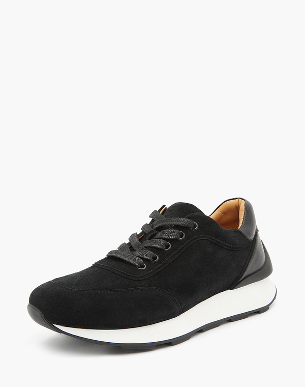 58-3202412-3605M Полуботинки для активного отдыха женские велюр-нат.кожа/нат.кожа черн, Mascotte