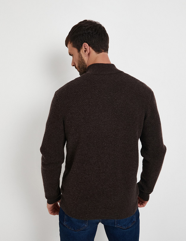 Коричневый мужской кардиган MASCOTTE 971-5208-509 | ракурс 6