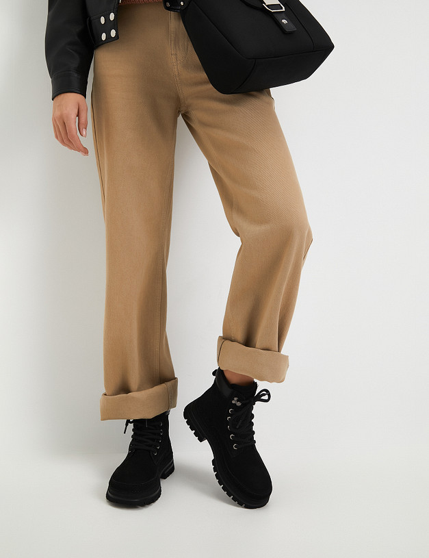 Черные женские ботинки MASCOTTE 234-325021-0202 | ракурс 1