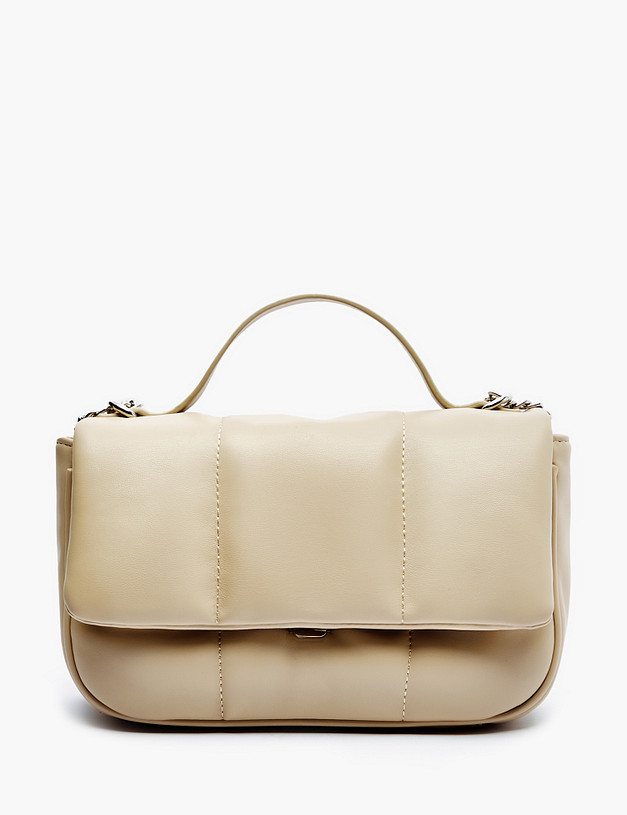 Бежевая стеганая женская сумка MASCOTTE 670-2206-608 | ракурс 2