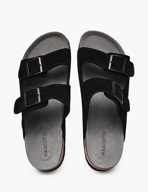 Черные мужские сабо MASCOTTE 98-614822-0202 | ракурс 4