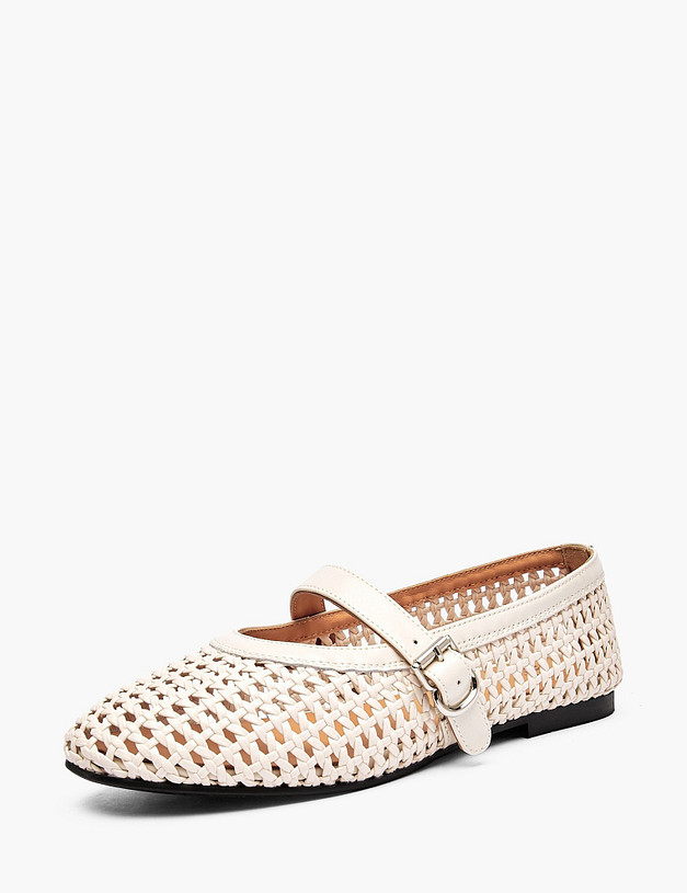 Молочные женские туфли MASCOTTE 234-612791-0601 | ракурс 2