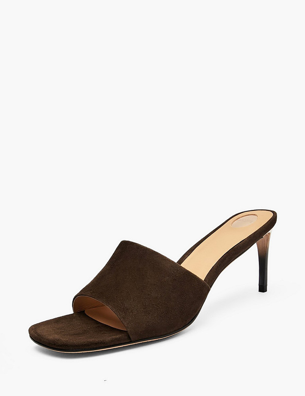 Коричневые женские сабо MASCOTTE 15-613911-4680M | ракурс 2