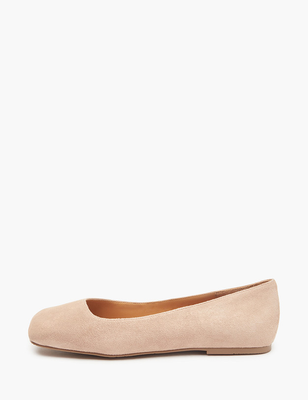 Бежевые женские велюровые балетки MASCOTTE 126-511411-3612M | ракурс 1 Бежевые женские велюровые балетки MASCOTTE 126-511411-3612M | ракурс 1