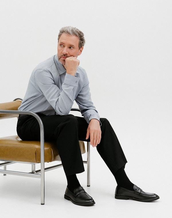 Черные мужские лоферы 5990₽