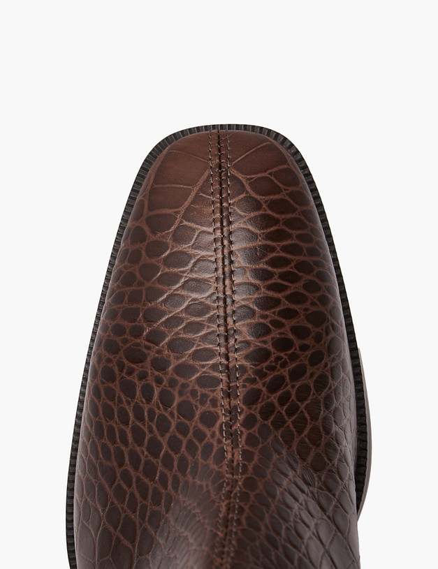 Коричневые женские ботильоны с тиснением MASCOTTE 384-420721-0109 | ракурс 4