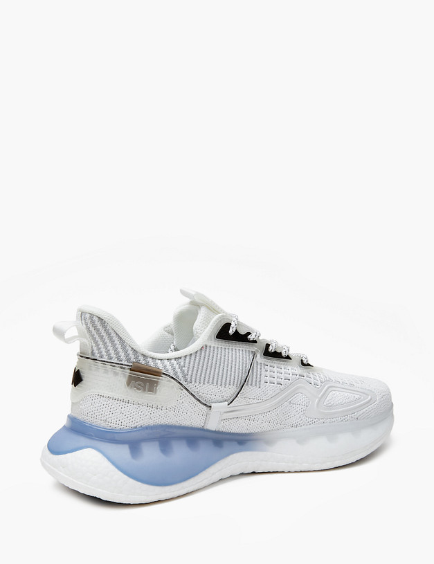 Белые женские кроссовки с акцентной подошвой MASCOTTE 189-313021-0201 | ракурс 4