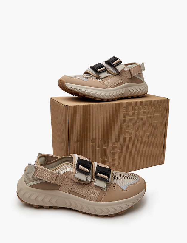 Бежевые мужские летние кроссовки MASCOTTE 181-410423-0201 | ракурс 7