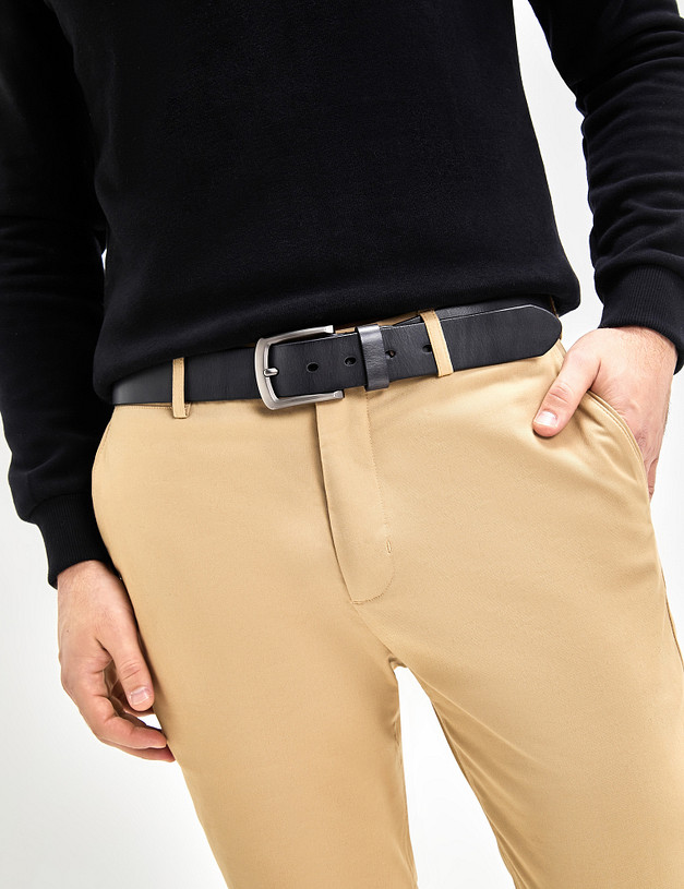 Синий мужской ремень MASCOTTE 703-3106-102 | ракурс 1