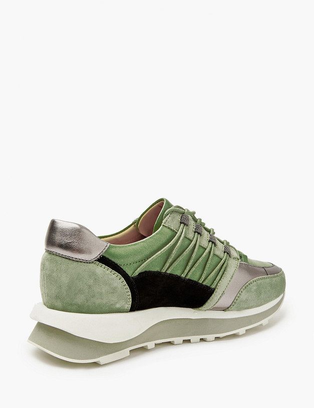 Зеленые женские кроссовки MASCOTTE 22-211216-3519M | ракурс 3