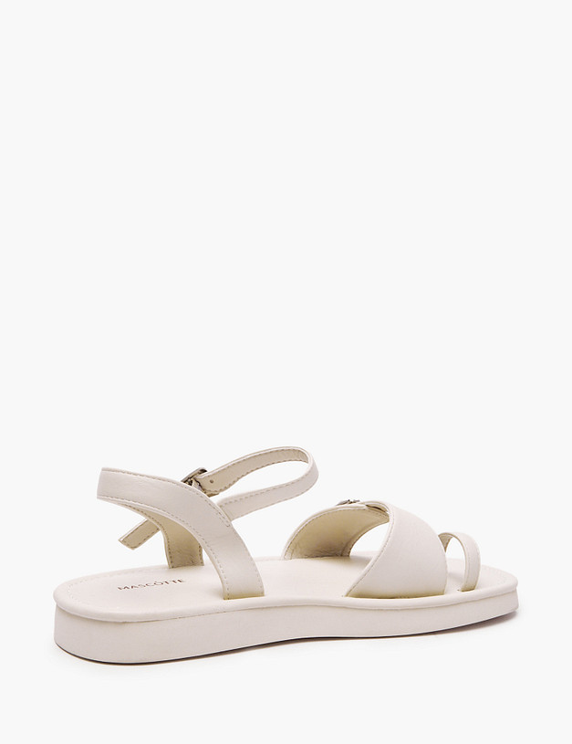 Молочные женские сандалии MASCOTTE 78-511661-0601 | ракурс 3