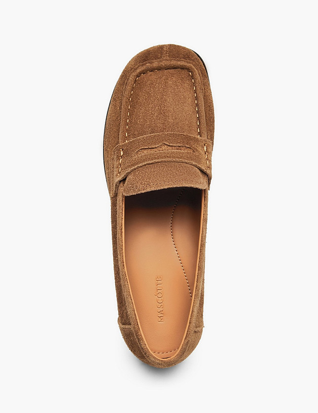 Коричневые женские лоферы MASCOTTE 22-6100791-6603M | ракурс 6