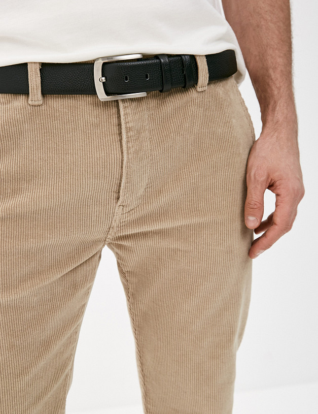 Черный мужской ремень MASCOTTE 727-0240-102 | ракурс 3