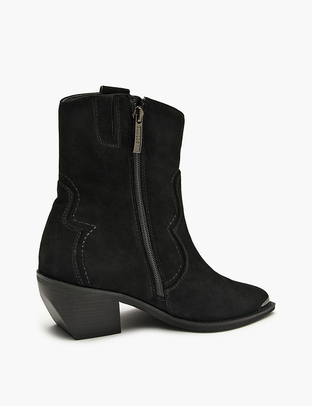 Черные женские казаки MASCOTTE 233-520923-3605M | ракурс 8