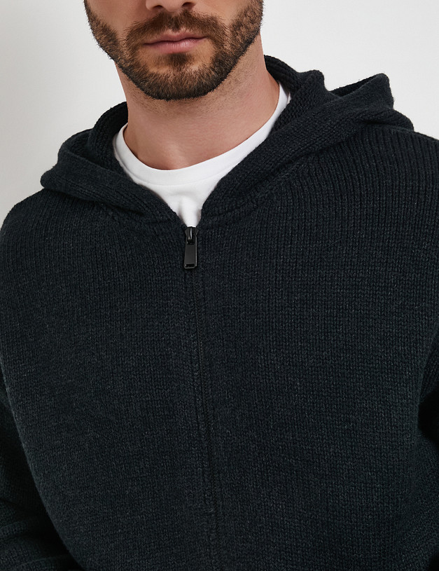 Графитовый мужской кардиган MASCOTTE 971-5212-2610 | ракурс 4