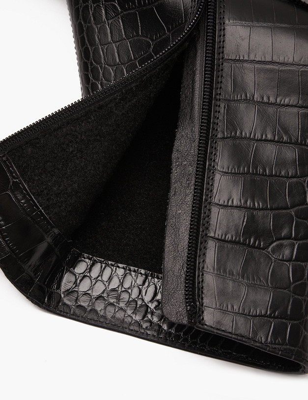 Черные женские ботильоны с тиснением  MASCOTTE 384-420721-0102 | ракурс 6