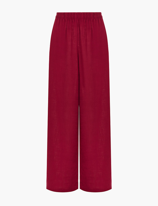 Бордовые женские брюки MASCOTTE 790-5104-2705 | ракурс 5