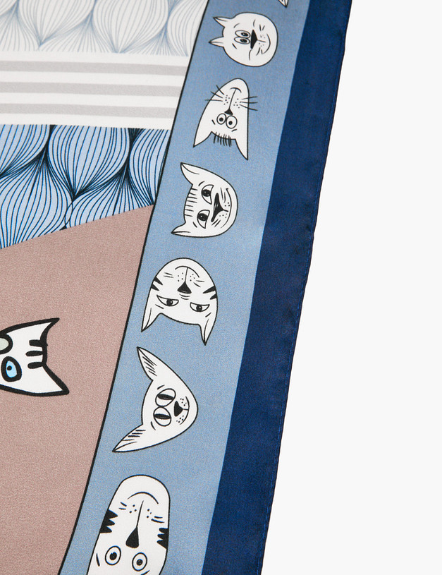 Серый женский платок MASCOTTE 779-5120-2110 | ракурс 4