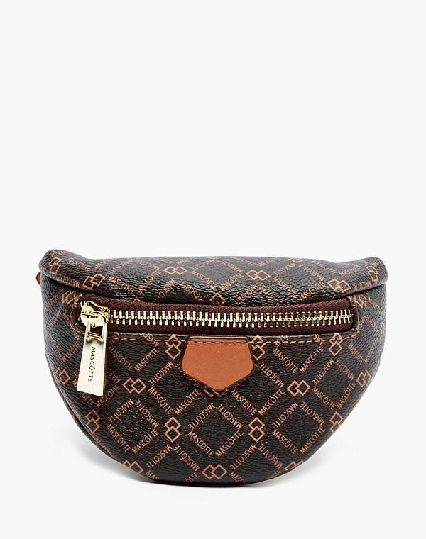 602-2218-609 Сумка женская и.кожа/текстиль корич-рыж, S, Mascotte