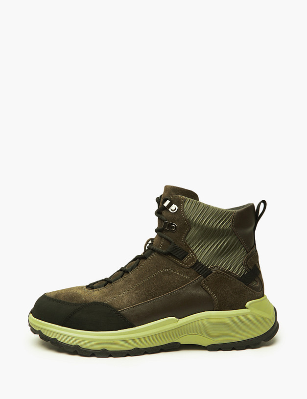 Оливковые мужские зимние хайкеры MASCOTTE 22-4232132-2227M | ракурс 4