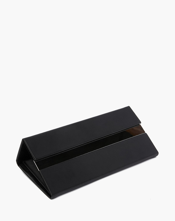 660-2141-602 Чехол для очков и.кожа/текстиль черн, Mascotte