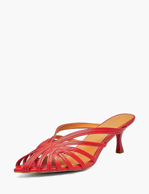 Красные женские мюли MASCOTTE 233-6103014-6545M | ракурс 2