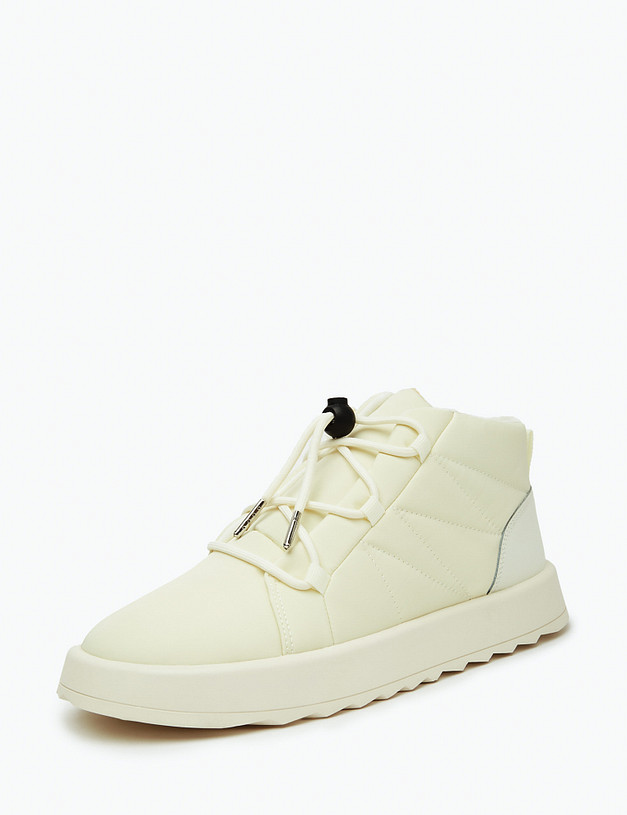 Молочные женские дутики MASCOTTE 151-3203123-0201 | ракурс 3