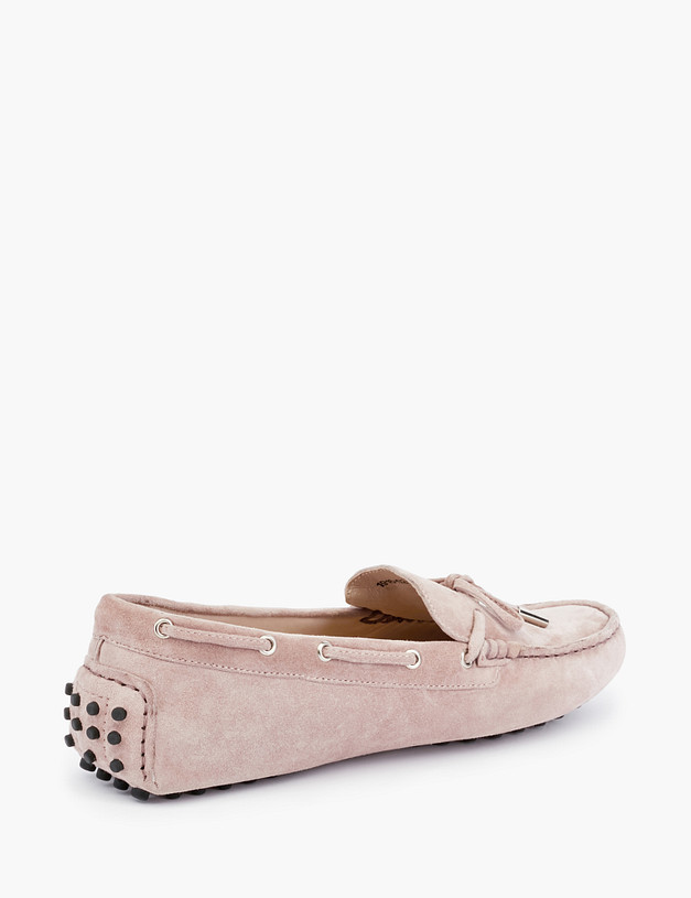 Бежевые женские мокасины из велюра MASCOTTE 11-010112-3602M | ракурс 3