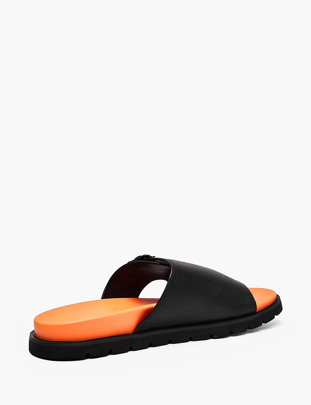 Черные мужские сабо MASCOTTE 142-612961-0102 | ракурс 3