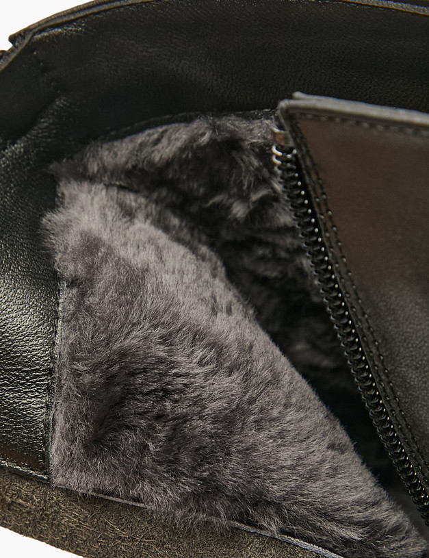 Черные женские зимние ботинки MASCOTTE 94-521933-3100M | ракурс 6